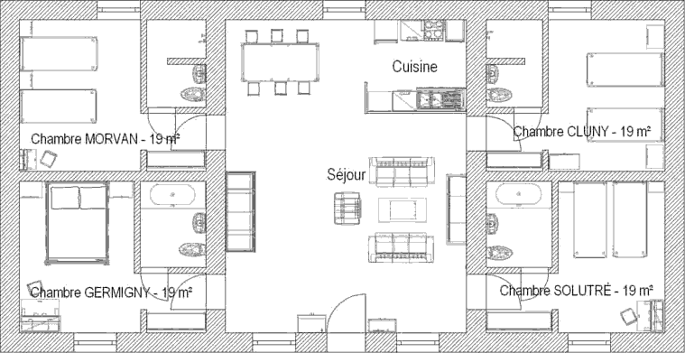 Plan du gîte